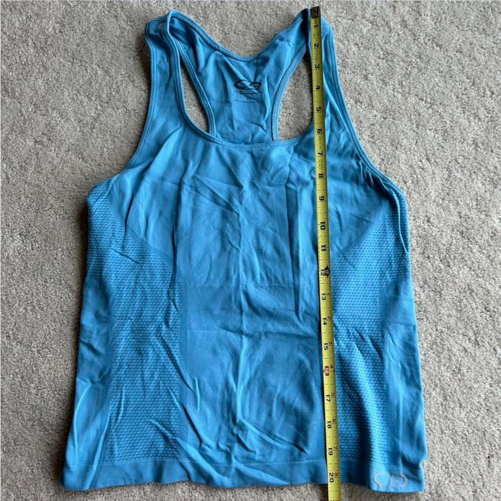 Champion Blue Sleeveless Fitted Tank Top